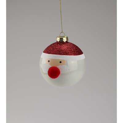 Weihnachtsbaumkugel AM DESIGN "aus Glas, Ø: 8 cm", weiß, Ø:8cm, Glas, Weihnachtsbaumkugeln, 6er Set Image