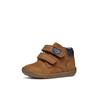 Lauflernschuh GEOX "B MACCHIA BOY", Kinder, Gr. 21, braun, Leder, casual, Schuhe, Lauflernschuh mit Klettverschluss, Größenschablone zum Download