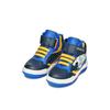Sneaker GEOX "J BUZZERLIGHT BOY Blinkschuh", Kinder, Gr. 28, blau (navy, gelb), Synthetik, kontrastfarbene Details, sportlich, Schuhe, Schnürboots mit cooler Blinkfunktion, Größenschablone zum Download