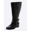 Weitschaftstiefel SHEEGO, Damen, Gr. 40, schwarz, Lederimitat, Schuhe