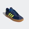 Sneaker ADIDAS SPORTSWEAR "VL COURT 3.0", Gr. 39, dunkelblau, hi, res gelb, gold metallic, Textil, Leder, sportlich, Schuhe, Design auf den Spuren des adidas Samba