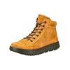 Schnürstiefelette THINK "Think Stiefelette Veloursleder", Damen, Gr. 40, gelb (hellgelb), Veloursleder, casual, Schuhe