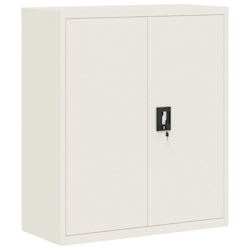 vidaXL Aktenschrank Weiß 90x40x105 cm Stahl Image