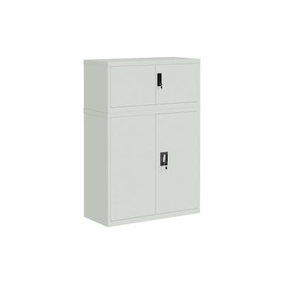 vidaXL Aktenschrank Hellgrau 90x40x130 cm Stahl Image