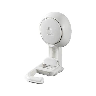 TAILI Wall Mounted Hooks Mop and Broom Holder Suction Cup Gripper Plastic Wall Mounted Organizer Storage Hooks Tool Hanger Racks for Garage Laundry Room White Hanger Hooks Hooks