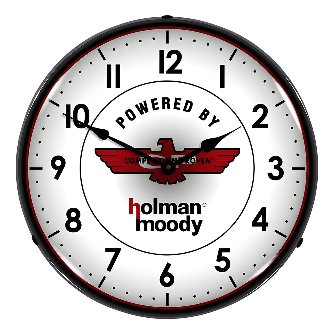 Collectable Sign and Clock Holman Moody Backlit Wall Clock