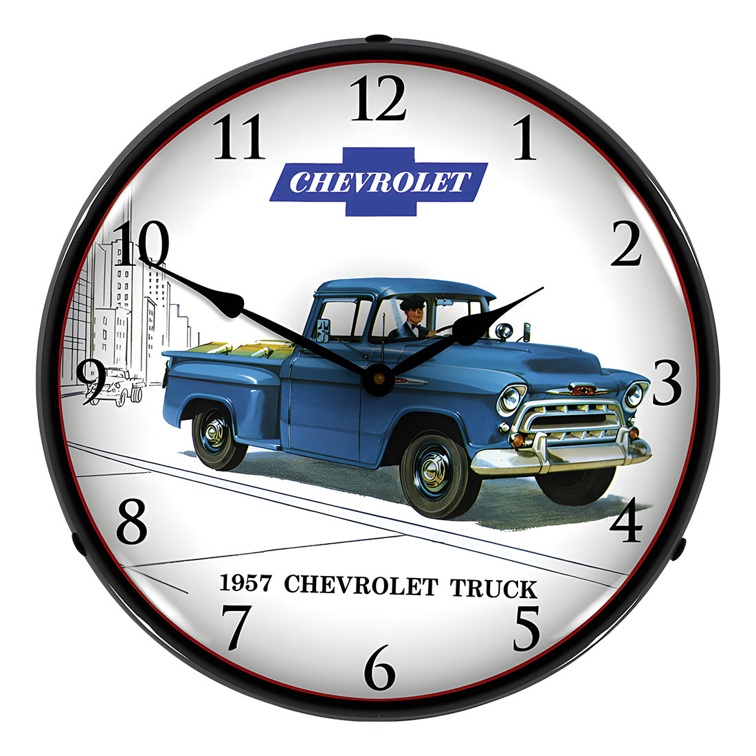 Collectable Sign and Clock 1957 Chevrolet Truck Backlit Wall Clock