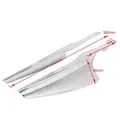 Poq Per Moto Cromato/Nero k Anteriore Harley Touring Road King Street Glide 1995-2021 Vento Deflettore Parabrezza Deflettore Trim