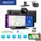 ESSGOO 10.26 Zoll IPS Touchscreen 4K Dash Cam Tragbar Universal Autoradio Player GPS Navigation WIFI Bluetooth AUX USB Eingang Sprachsteuerung Apple Wireless Carplay Android auto FM Loop Aufnahme
