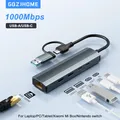 Adattatore Ethernet USB 1000Mbps HUB USB3.0 RJ45 Lan per PC portatile Xiaomi Mi Box Macbook Scheda di rete HUB USB-C Windows