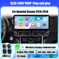 Per Hyundai Sonata 2010-2018 Android 14 12.3 "Schermo Wireless CarPlay Navigazione GPS Auto Lettore Multimediale Stereo DSP 360 Macchina Fotografica