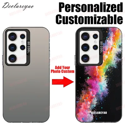 Personalisierte anpassbare DIY-Fotos-Coque für Samsung Galaxy Note 20 5G S20 FE S21 S22 S23 Plus S24 Ultra S25 Edge Cases Covers
