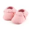 Vintage Quaste Neugeborenen Freizeitschuhe Baby Wanderschuhe Anti-rutsch Weiche Baby Jungen und Mädchen Schuhe Einfarbig Ungebundene Slip-on Schuhe