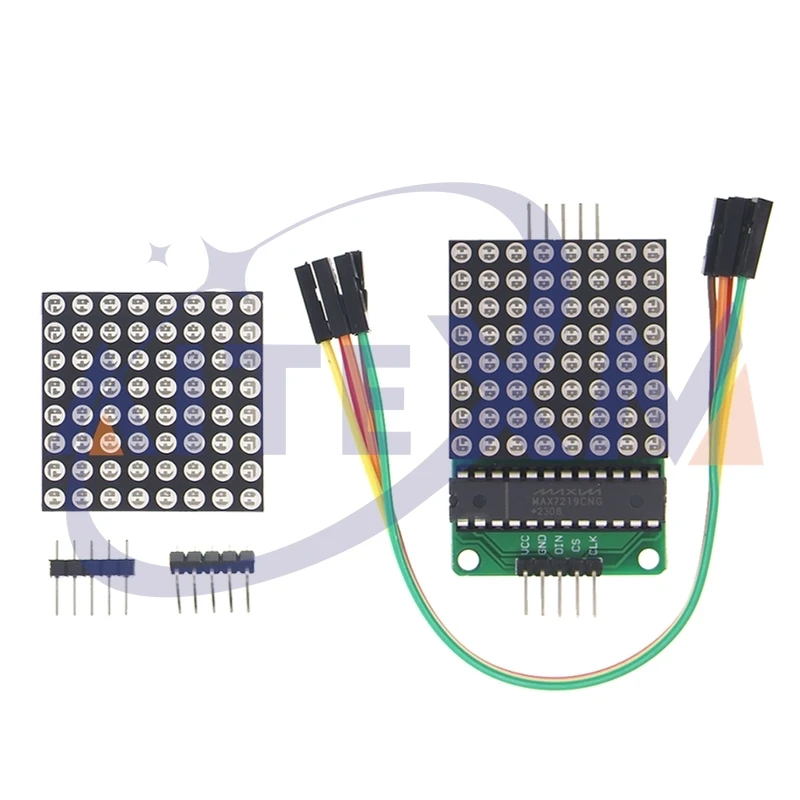 MAX7219 8*8 Dot Matrix Modul Rot Licht Mikrocontroller Modul Display Modul MCU LED Display Control Modul YANXD Image