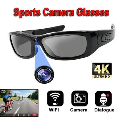 4K HD Kamera Brille Tragbare Polarisierte Linse DVR Video Überwachung Sicherheit Schutz Video Cam Für Outdoor Sport 2025