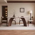 Tavolino da pranzo Set 4 sedie Tavolo da cucina Salone Mobili di lusso Offerta stanze Tavoli da scrivania pieghevoli Copriscarpe