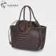 Borse Borsa a tracolla in vera pelle da donna Borsa per la spesa casual intrecciata Borsa grande vintage in pelle di vacchetta Borse a mano incrociate da donna