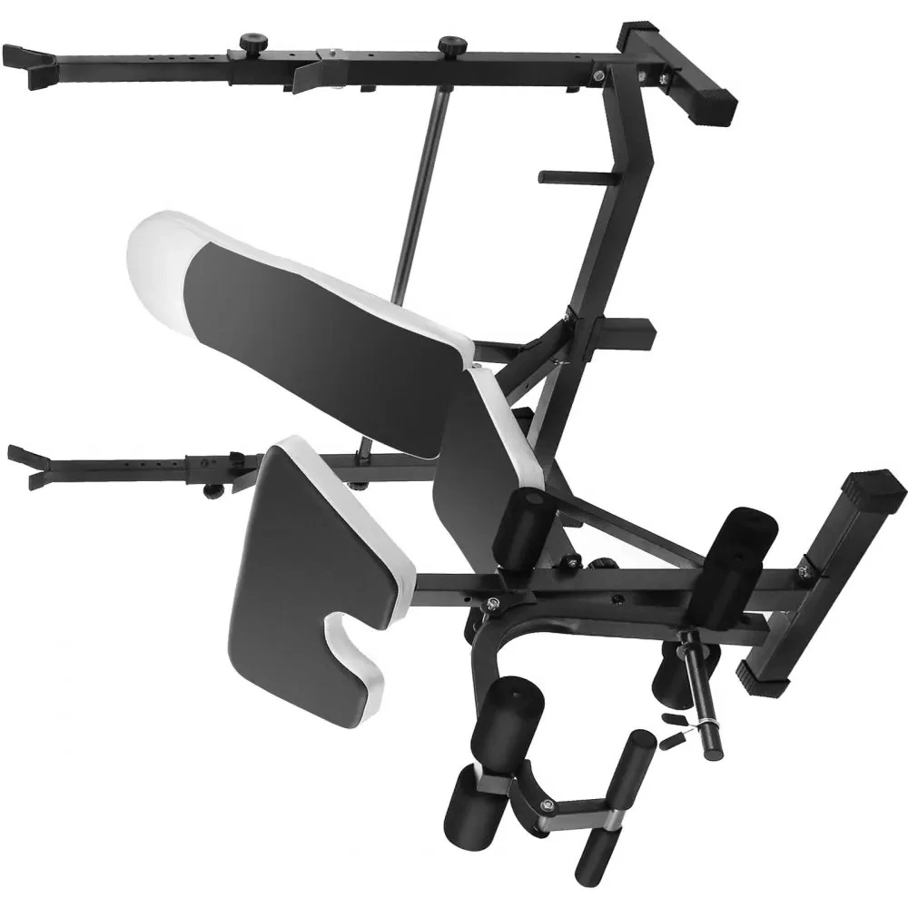 SIHAO Multifunktions-Gewichtheberbank, 660 lbs, Hantelbankpresse, Beinlocke, verstellbar, für Gewichteausrüstung im Heim-Fitnessstudio Image