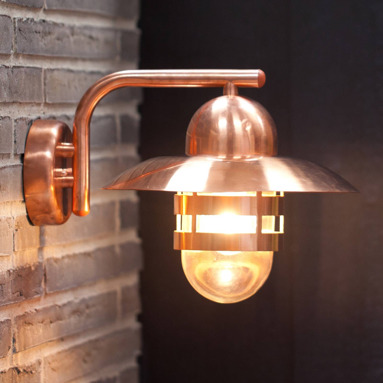 Nordlux Outdoor Wall Light NIBE, Copper, Copper, Country House / Rustic, Outdoor Wall Light
