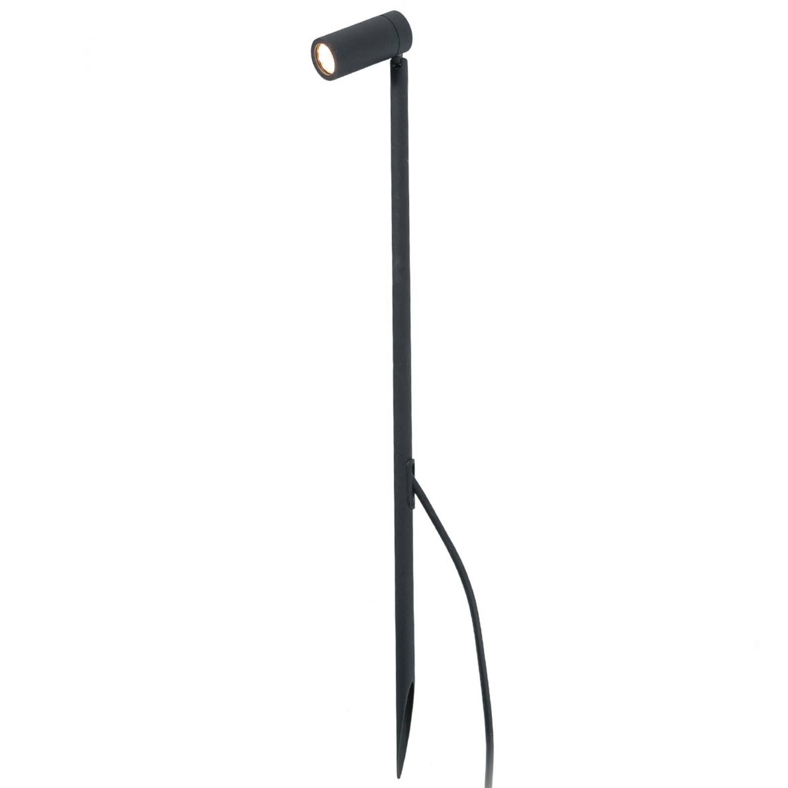 FARO BARCELONA Seth-60 LED ground spike light, 60 cm high Seth, Black, Aluminium, Modern, Ceiling Light Outdoor