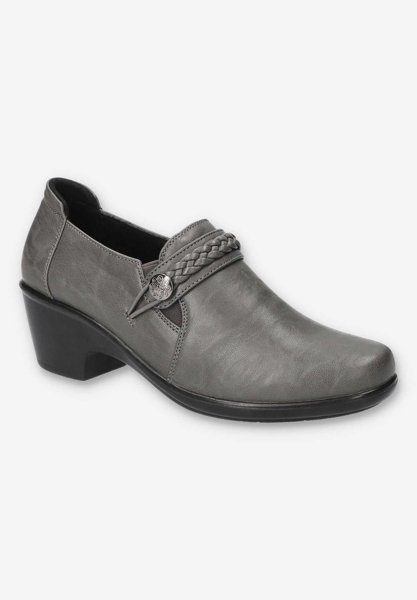 Wide Width Women's Amber Comfort Shootie by Easy Street in Grey (Size 8 W)