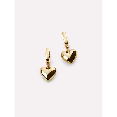 Plus Size Women's Jessica Puffed Heart Hoops by Ana Luisa in Gold (Size OS)