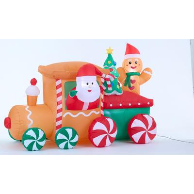 7' Inflatable Train by BrylaneHome in Multi