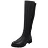Stiefel REMONTE "Remonte Stiefel Glattleder", Damen, Gr. 39, schwarz (schwarz, schwarz), Glattleder, casual, Schuhe