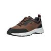 Sneaker GEOX "Geox Sneaker Lederimitat/Textil", Herren, Gr. 46, schwarz (braun, schwarz), Lederimitat, Textil, casual, Schuhe