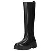 Stiefel GEOX "Geox Stiefel Leder/Synthetik", Damen, Gr. 39, schwarz, Leder, Synthetik, casual, Schuhe