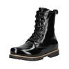 Schnürstiefelette ANDREA CONTI "Andrea Conti Stiefelette Leder", Damen, Gr. 38, schwarz, Leder, casual, Schuhe