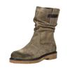 Stiefelette TAMARIS "Tamaris Stiefelette Veloursleder", Damen, Gr. 41, grün (sage), Veloursleder, casual, Schuhe