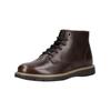Schnürstiefelette GEOX "Geox Stiefelette Leder/Textil", Herren, Gr. 46, braun (dunkelbraun), Leder, Textil, casual, Schuhe