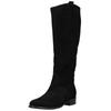Stiefel GABOR "Gabor Stiefel Veloursleder", Damen, Gr. 39, schwarz (schwarz, schwarz), Veloursleder, casual, Schuhe