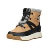 Snowboots SOREL "Sorel Stiefel Lederimitat/Textil", Gr. 40, schwarz (braun, schwarz), Lederimitat, Textil, casual, Schuhe