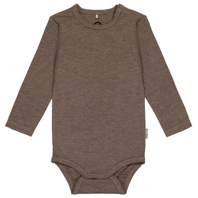 Mikk-Line - Kid's Wool/Bamboo L/S Body - Merinounterwäsche Gr 86 braun Image