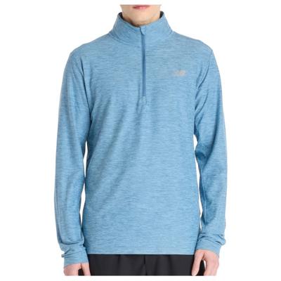 New Balance - Space Dye 1/4 Zip - Kunstfaserpullover Gr L blau Image