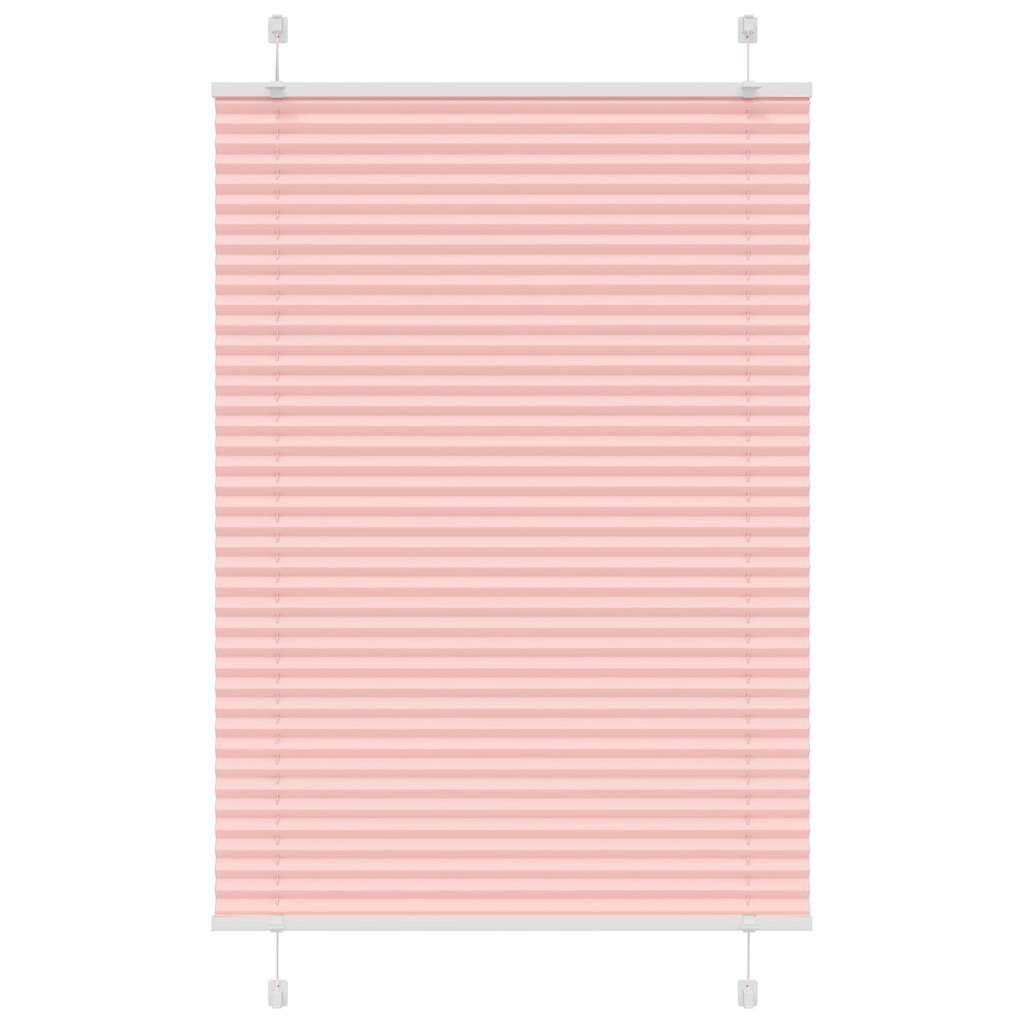 vidaXL Plissee Rosa 85x100 cm Stoffbreite 84,4 cm Polyester Image