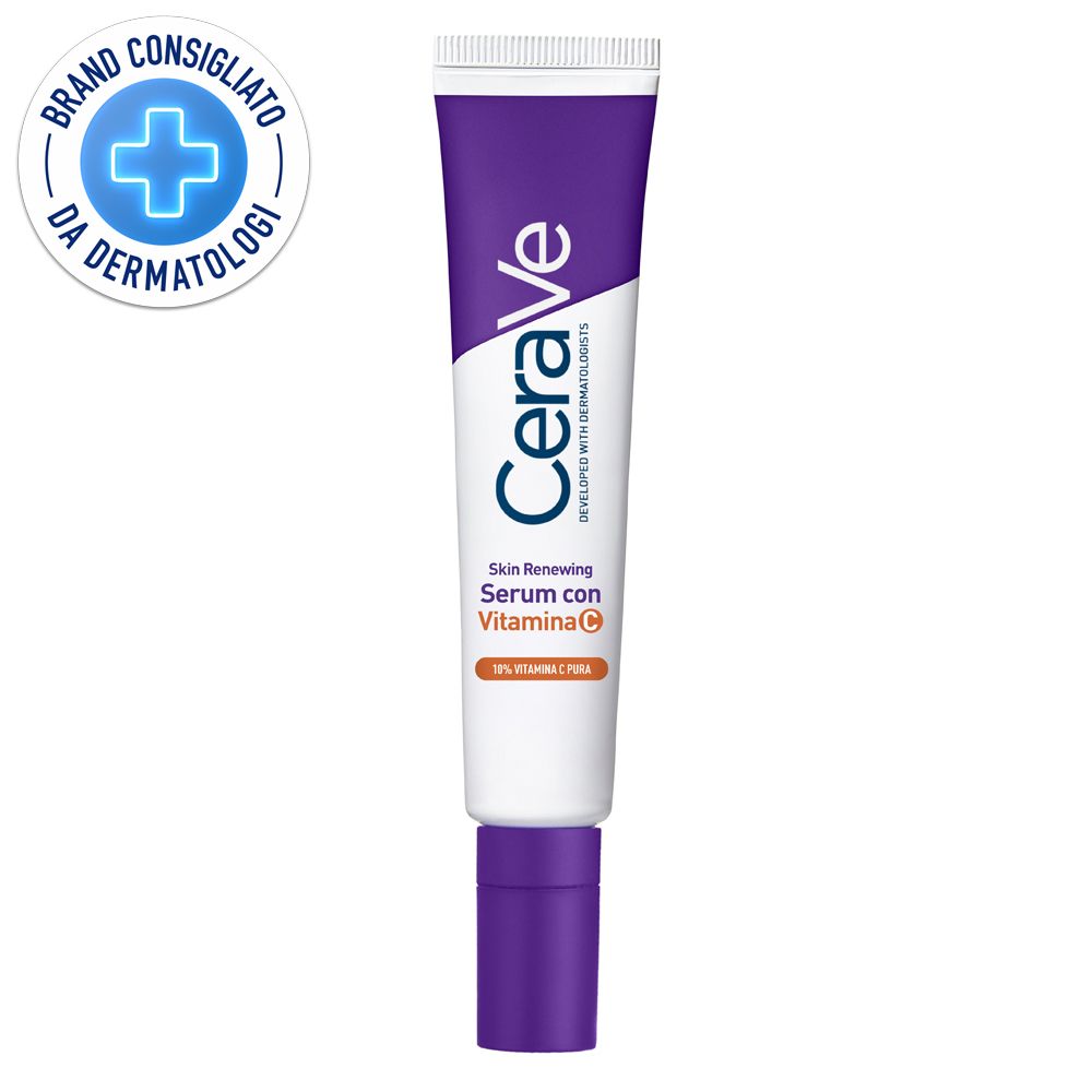 CeraVe Skin Renewing Siero Vitamina C, Con 10% C Pura, 3 Ceramidi Esse