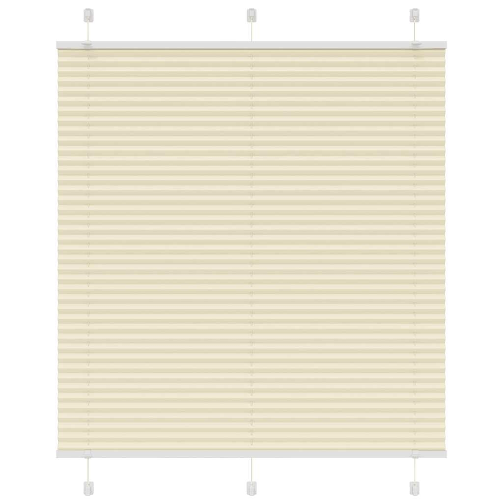 vidaXL Plissee Creme 115x150 cm Stoffbreite 114,4 cm Polyester Image