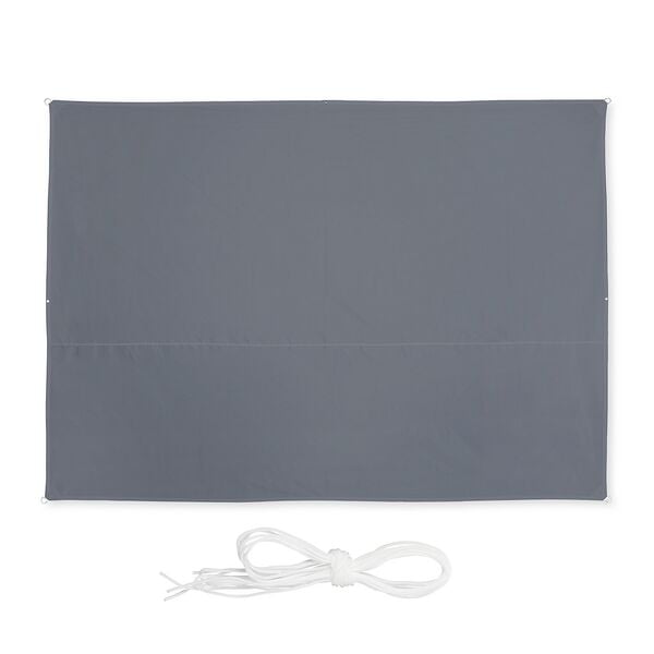 relaxdays Rechteckiges Sonnensegel grau 2,5x3,5m grau