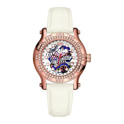 Marc Ecko E13599M1 Mittelgroße Flyaway Weiß Roségold Uhr Image