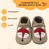 Baby Weiches Leder Lauflernschuhe Kleinkinder Krabbelschuhe Hausschuhe Lederpuschen Babyschuhen mit Wildledersohlen Mehrfarbig