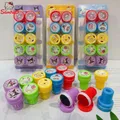 Anime 10 Pz/set Sanrio Auto-inchiostro Francobolli Hello Kitty Kuromi Melody Cinnamoroll Face Seal Pittura Fai Da Te Album di Foto Timbro Giocattoli Per Bambini