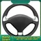 Housse de volant de voiture en cuir microfibre cousu à la main, accessoires d