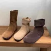 Frühling Herbst Vintage Frauen Wohnungen Stiefeletten Schuhe Mode Runde Kappe Slip Auf Plissee Kurze Booties