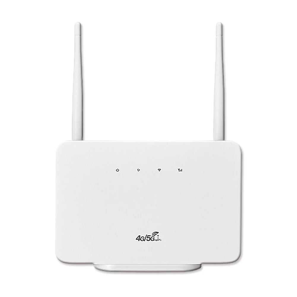 Drahtloser WLAN-Router, 300 Mbit/s, 4G-Router, drahtloses Modem, externe Antenne mit SIM-Kartensteckplatz, EU-Stecker für Zuhause, Reisen, Arbeit, Internet Image