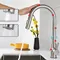 Robinets d'évier de cuisine tactile en Nickel brossé, avec mitigeur d'évier de cuisine chaud et froid extractible, robinet de cuisine tactile à capteur intelligent