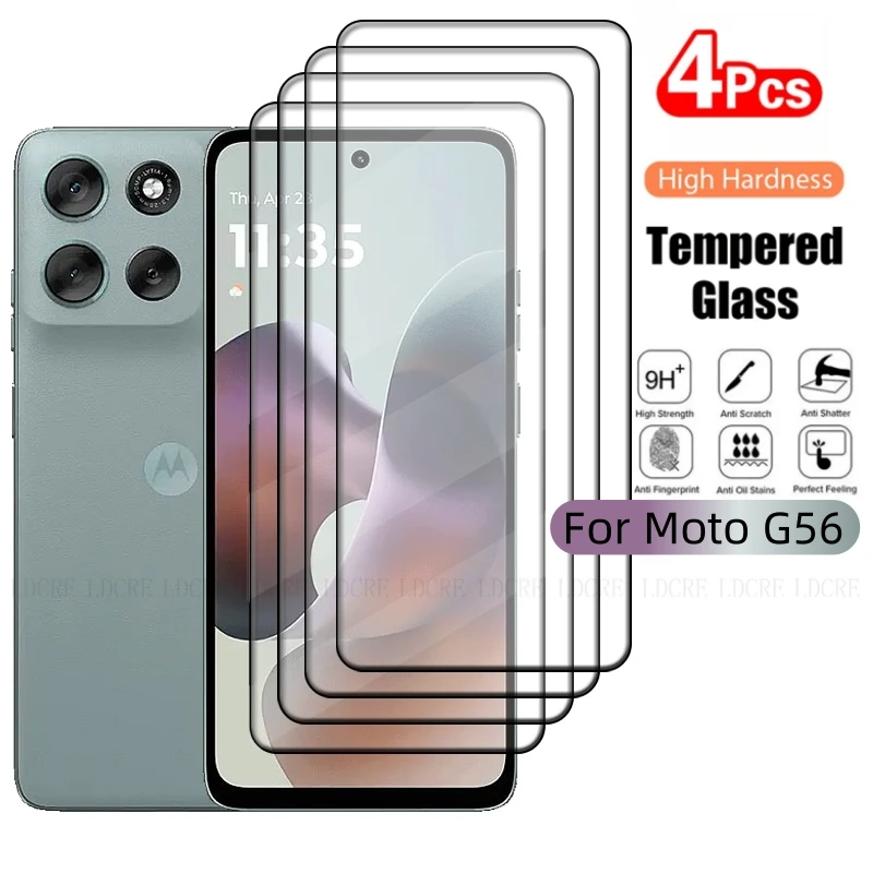 1-4 pièces pour Motorola Moto G56 verre pour Moto G56 verre trempé couverture complète colle protecteur d