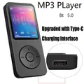 Lettore MP3 portatile Schermo a colori da 1,8 pollici Walkmen HIFI Compatibile con Bluetooth E-Book Registrazione Sport MP4 Radio FM Lettore musicale